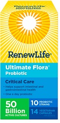 Renew Life Ultimate Flora Critical Care 50 Billion (14 Vegetable Capsules)