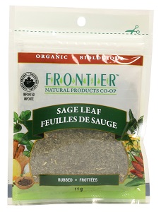 Sage Leaf rubbed Pouch Organic (11g) Frontier Co-op