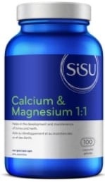 Sisu Calcium & Magnesium 1:1 (100 Capsules)