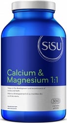 Sisu Calcium & Magnesium 1:1 (300 Capsules)