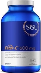 Sisu Ester C 600mg with Citrus Bioflavonoids (240 Vegetable Capsules)