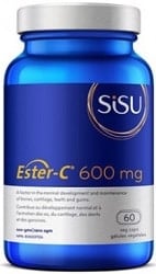Sisu Ester C 600mg with Citrus Bioflavonoids (60 Vegetable Capsules)