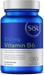 Sisu Vitamin B6 100mg (60 Vegetable Capsules)