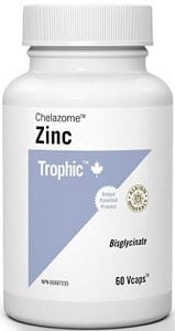 Trophic Zinc Chelazome 30mg (60 VCaps)