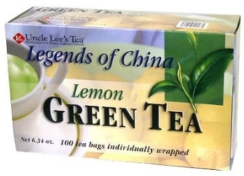 Uncle Lee's Legends of China Lemon Green Tea (100 Bags)