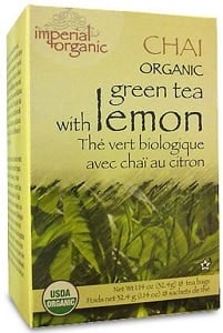 Uncle Lee's Organic Chai Green Tea with Lemon (18 Bags)