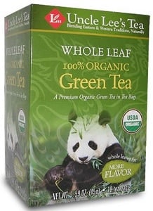 Uncle Lee's Whole Leaf Organic Green Tea (18 Bags)