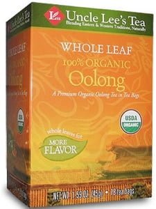 Uncle Lee's Whole Leaf Organic Oolong Tea (18 Bags)