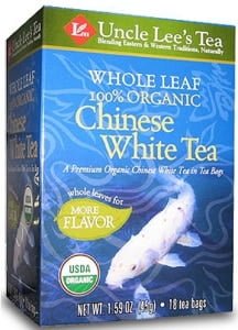 Uncle Lee's Whole Leaf Organic White Chinese Tea (18 Bags)