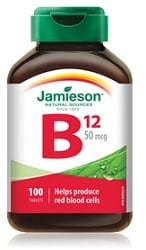 Vitamin B12 (Cobalamin) 50 mcg-100 tablets
