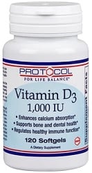 Vitamin D 1000 IU (120 Softgels)
