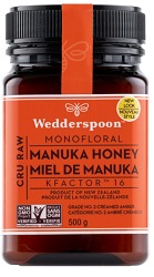 Wedderspoon Raw Monoflora Manuka Honey KFactor 16 (500g)