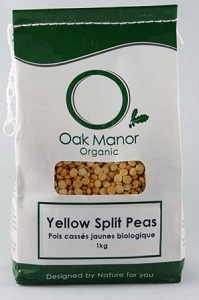 Yellow Split Peas Dry Organic (1kg) Oak Manor