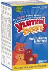 Yummi Bears Multi-Vitamin & Mineral (90 Gummy Vitamins)