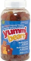 Yummi Bears Multi-Vitamin & Mineral Formula (200 Gummy Vitamins)