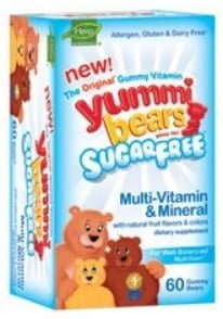Yummi Bears MultiVitamin + Minerals - Sugar Free (60 Gummi Bears)