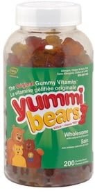 Yummi Bears Wholefood Fruit + Veggie (200 Gummi Bears)