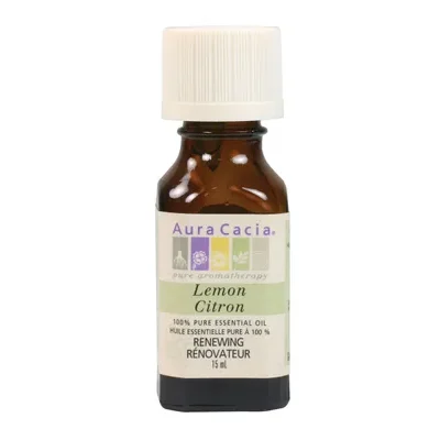 Aura Cacia Lemon Essential Oil (15mL)