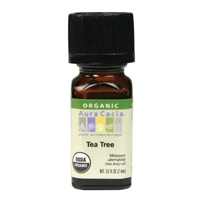 Aura Cacia Organic Tea Tree Essential Oil (7.4mL)