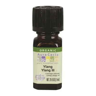 Aura Cacia Organic Ylang Ylang III Essential Oil (7.4mL)