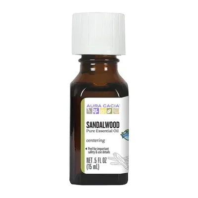 Aura Cacia Sandalwood Essential Oil (15mL)