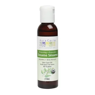 Aura Cacia Organic Sesame Skin Care Oil (118mL)