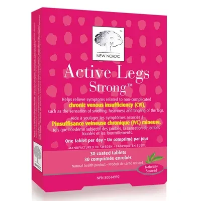 New Nordic Active Legs Strong 30 Tablets label