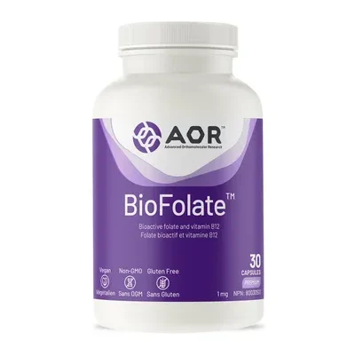 BioFolate (30 VeggieCaps) AOR