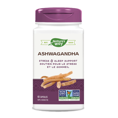 Nature's Way Ashwagandha 60 Capsules label