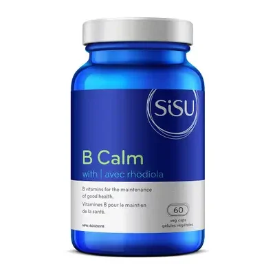 Sisu B Calm with Rhodiola 60 Veggie Caps label