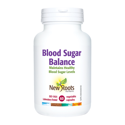 New Roots Blood Sugar Balance 60 Veggie Caps label