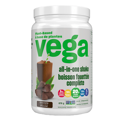 Vega All In One Shake Chocolate 876g label