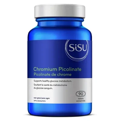 Sisu Chromium Picolinate 90 Tablets label