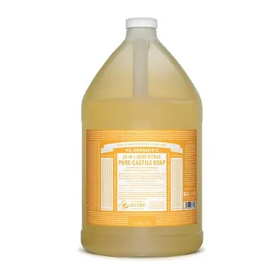 Dr. Bronner's 18-In-1 Pure-Castile Soap Citrus 3.8L label