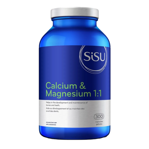 Sisu Calcium & Magnesium 1:1 300 Capsules label