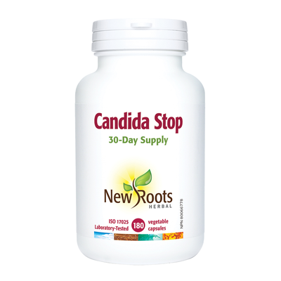 New Roots Candida Stop 180 Veggie Caps label