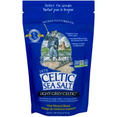 Celtic Sea Salt- Light Grey Resealable Bag Coarse 227g