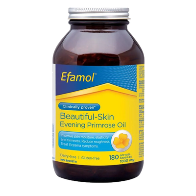 Efamol® Beautiful-Skin Evening Primrose Oil - 1000mg label