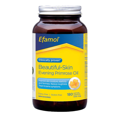 Efamol®Beautiful-Skin Evening Primrose Oil - 500mg label