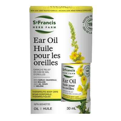 St. Francis Ear Oil 30mL label