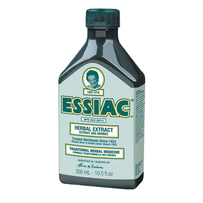 Essiac Herbal Extract Supplement 300mL label