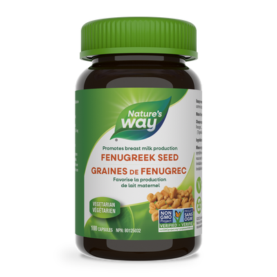 Nature's Way Fenugreek Seed 100 Capsules label