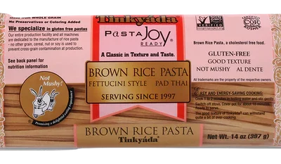 Tinkyada- Brown Rice Fettucini, 397g label