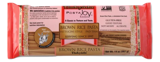 Tinkyada- Brown Rice Fettucini, 397g label