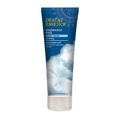 Desert Essence Body Wash Soothing Fragrance Free 237mL label