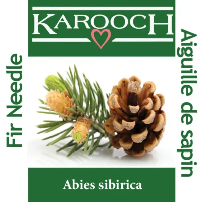 Karooch Fir Needle Essential Oil 10mL label