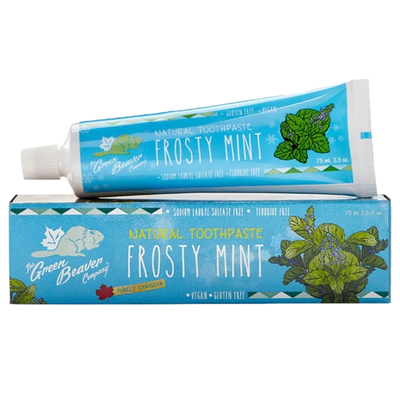 Green Beaver Natural Toothpaste Frosty Mint 75mL label