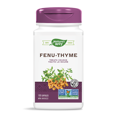 Nature's Way Fenu-Thyme 100 Capsules label
