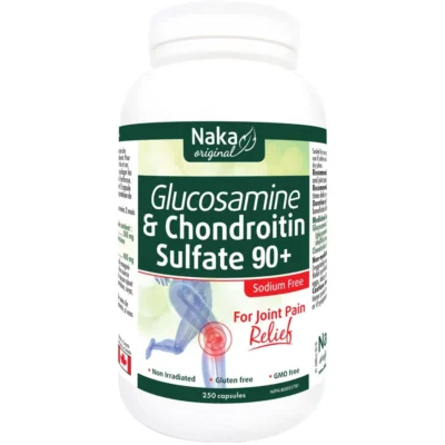 Naka Herbs Glucosamine & Chondrotin Sulfate90+ 250 capsules label