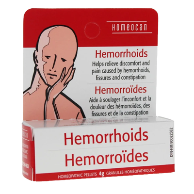 Homeocan Hemorrhoids 4g label